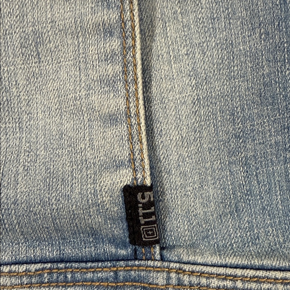 5.11 Tactical Light Blue Penelope Denim Jacket  Style # 38080 SKU1423 - Picture 8 of 9